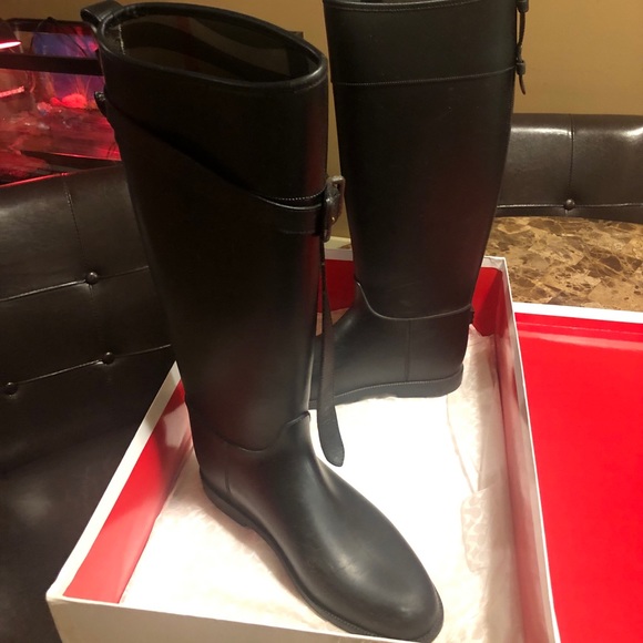 Burberry Rain Boots | Color: Black | Size: 39 (9) - Picture 1 of 3